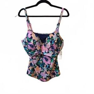 ISLAND ESCAPE WOMENS GEMINI PUSH-UP UNDERWI WATER FLORAL MULTI 16